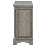 Cresswell Weathered Taupe 2-door 3-drawer Wine Storage Buffet - Ornate Home