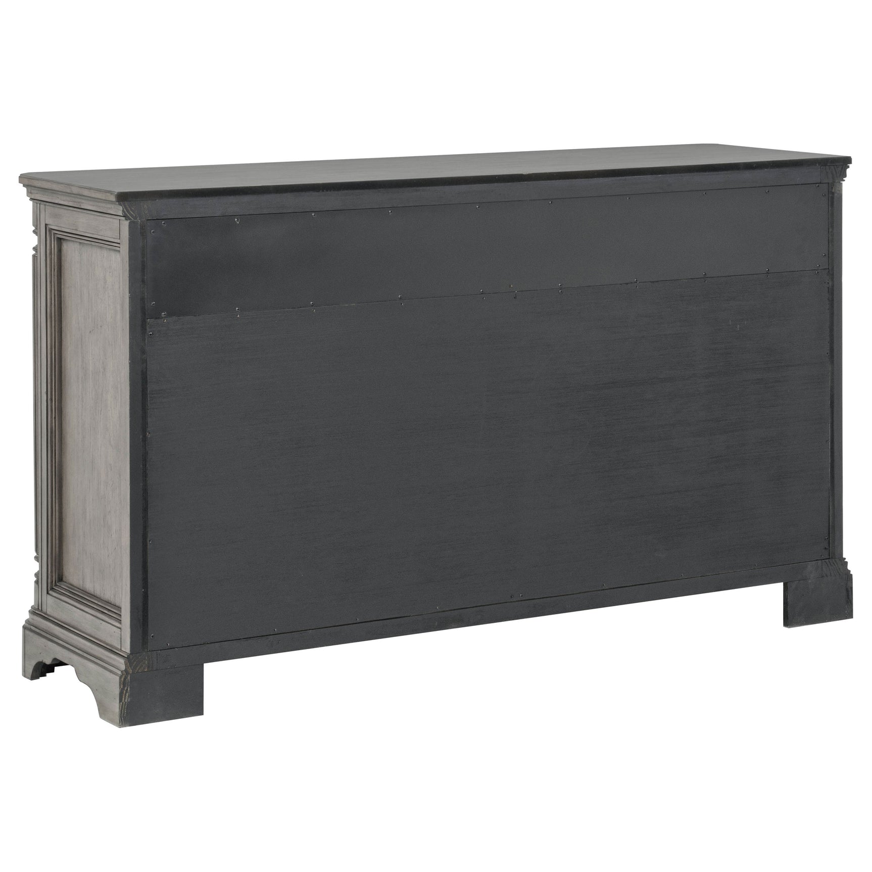 Cresswell Weathered Taupe 2-door 3-drawer Wine Storage Buffet - Ornate Home