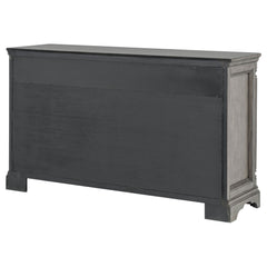 Cresswell Weathered Taupe 2-door 3-drawer Wine Storage Buffet - Ornate Home