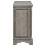 Cresswell Weathered Taupe 2-door 3-drawer Wine Storage Buffet - Ornate Home