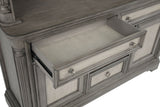 Cresswell Weathered Taupe 2-door 3-drawer Wine Storage Buffet - Ornate Home