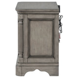 Cresswell Weathered Taupe 3-drawer Nightstand Bedside Table - Ornate Home