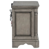 Cresswell Weathered Taupe 3-drawer Nightstand Bedside Table - Ornate Home