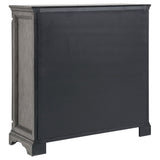 Cresswell Weathered Taupe 4-drawer Door Chest With Hidden Storage - Ornate Home