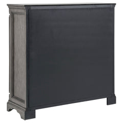 Cresswell Weathered Taupe 4-drawer Door Chest With Hidden Storage - Ornate Home