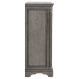 Cresswell Weathered Taupe 4-drawer Door Chest With Hidden Storage - Ornate Home