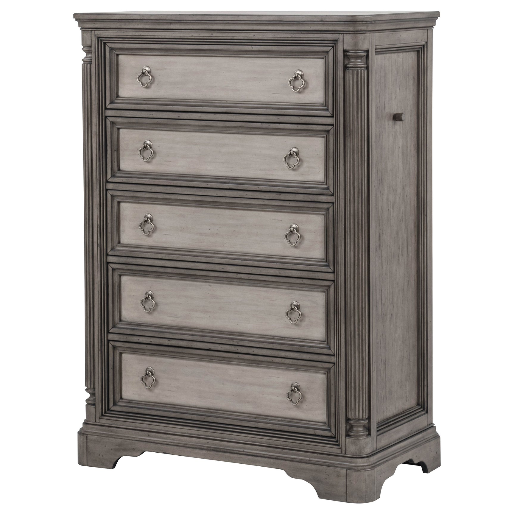 Cresswell Weathered Taupe 5-Piece Eastern King Bedroom Set - Ornate Home