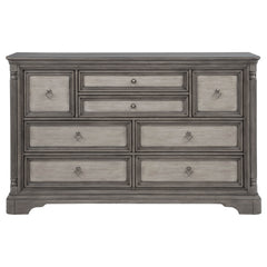 Cresswell Weathered Taupe 8-drawer Bedroom Dresser - Ornate Home