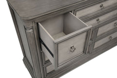 Cresswell Weathered Taupe 8-drawer Bedroom Dresser - Ornate Home