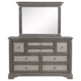 Cresswell Weathered Taupe 8-drawer Dresser With Mirror - Ornate Home