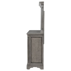 Cresswell Weathered Taupe 8-drawer Dresser With Mirror - Ornate Home