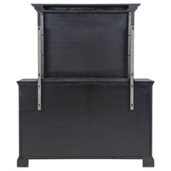 Cresswell Weathered Taupe 8-drawer Dresser With Mirror - Ornate Home