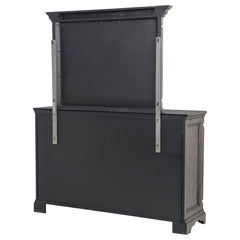 Cresswell Weathered Taupe 8-drawer Dresser With Mirror - Ornate Home
