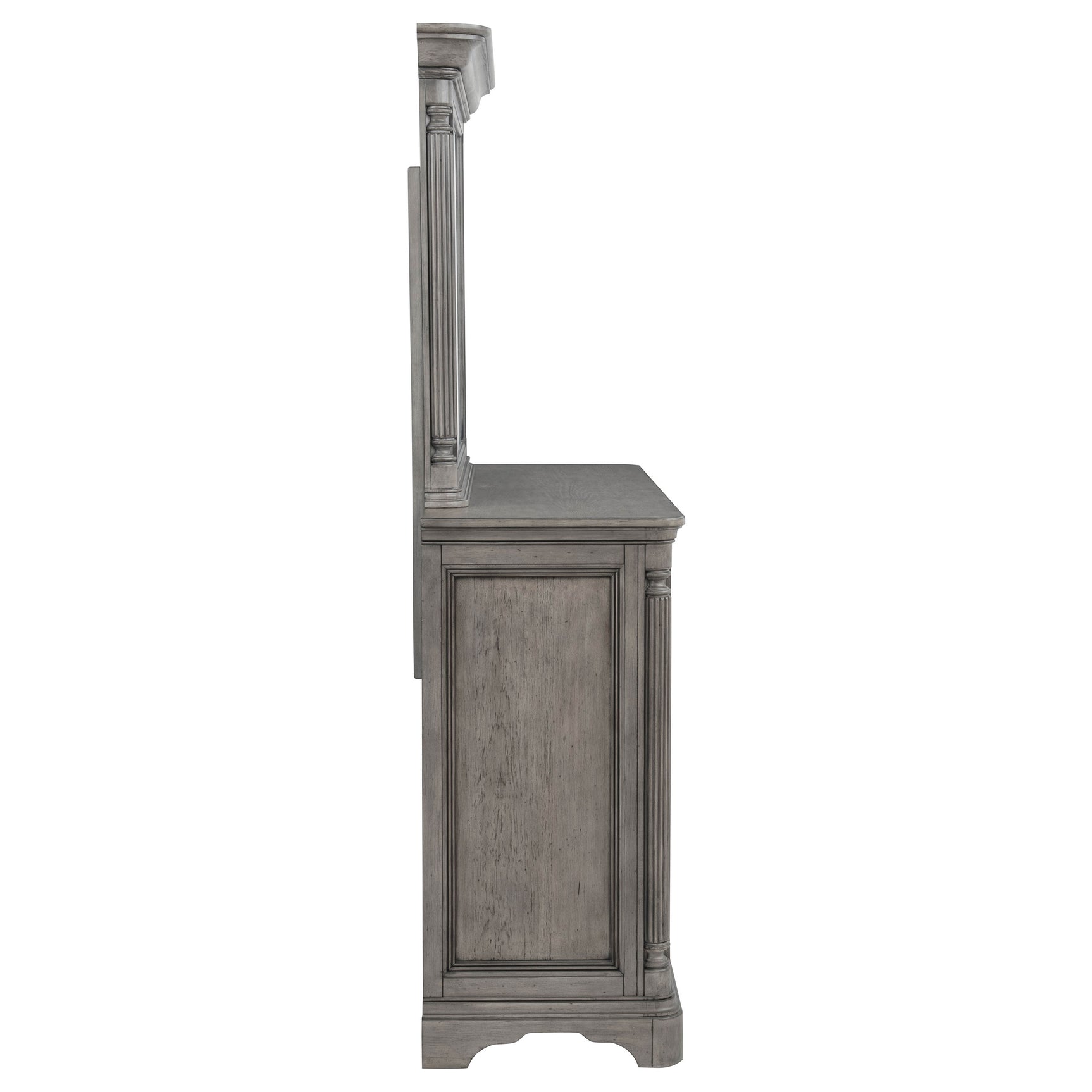 Cresswell Weathered Taupe 8-drawer Dresser With Mirror - Ornate Home