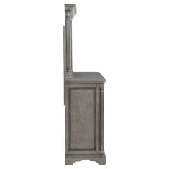 Cresswell Weathered Taupe 8-drawer Dresser With Mirror - Ornate Home