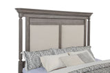 Cresswell Weathered Taupe Queen Upholstered Panel Bed - Ornate Home