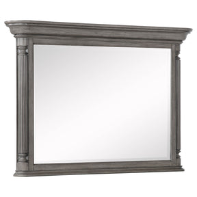 Cresswell Weathered Taupe Rectangular Dresser Mirror - Ornate Home