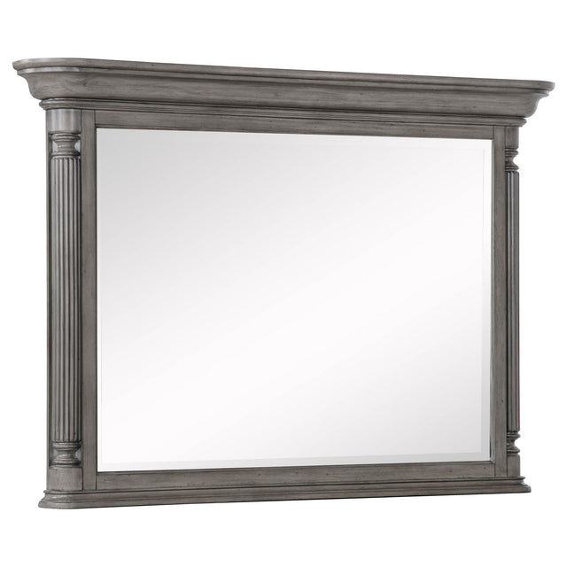 Cresswell Weathered Taupe Rectangular Dresser Mirror - Ornate Home
