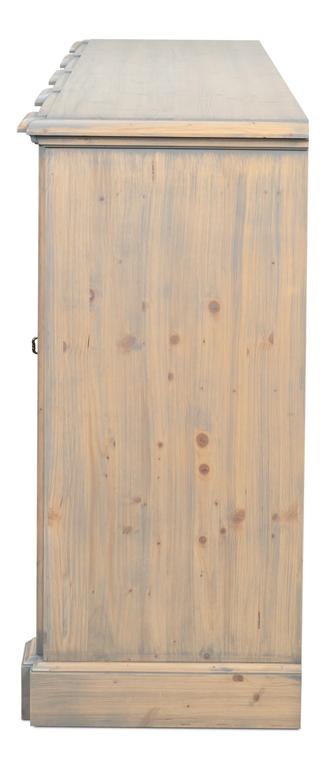 Crested Beige Wall Cabinet - Ornate Home