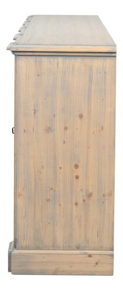 Crested Beige Wall Cabinet - Ornate Home