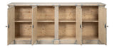 Crested Beige Wall Cabinet - Ornate Home