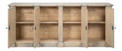 Crested Beige Wall Cabinet - Ornate Home