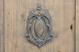 Crested Beige Wall Cabinet - Ornate Home