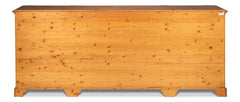 Crested Brown Wall Cabinet - Ornate Home