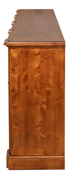 Crested Brown Wall Cabinet - Ornate Home
