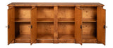 Crested Brown Wall Cabinet - Ornate Home