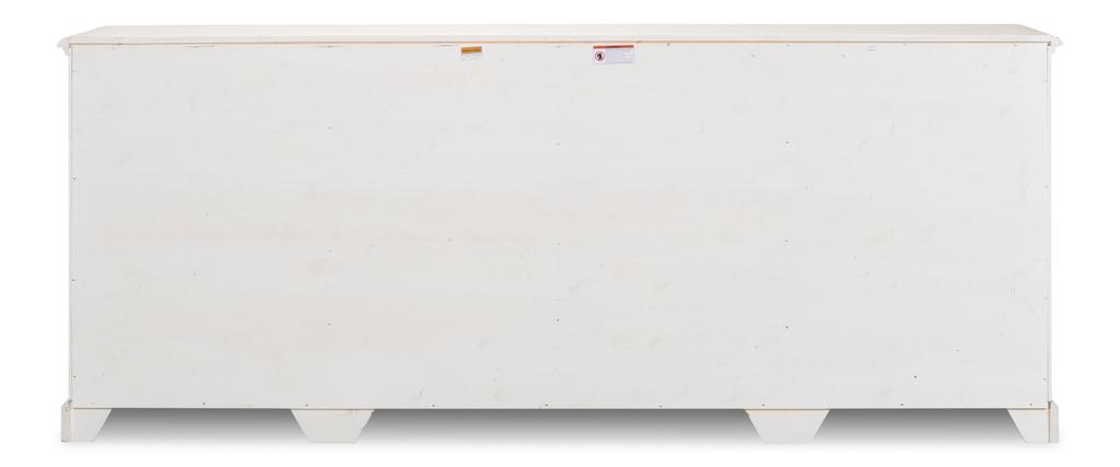 Crested White Wall Cabinet - Ornate Home