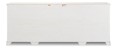 Crested White Wall Cabinet - Ornate Home