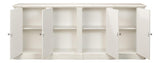 Crested White Wall Cabinet - Ornate Home