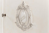 Crested White Wall Cabinet - Ornate Home