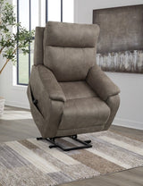 Crestmeade Fossil Power Lift Recliner (Online Special Price) - Ornate Home