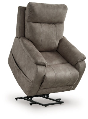 Crestmeade Fossil Power Lift Recliner - Ornate Home