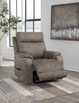 Crestmeade Fossil Power Lift Recliner - Ornate Home