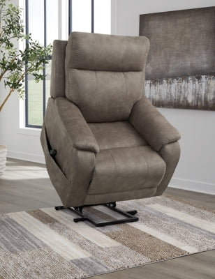 Crestmeade Fossil Power Lift Recliner - Ornate Home