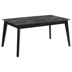 Crestmont Black 5-piece Extension Leaf Dining Table Set - Ornate Home