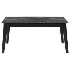 Crestmont Black 5-piece Extension Leaf Dining Table Set - Ornate Home