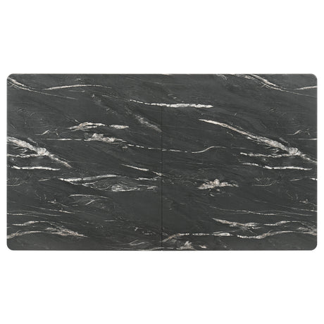 Crestmont Black Faux Marble Dining Room Table - Ornate Home