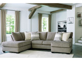 Creswell Linen 2-Piece Sectional with Chaise and Ottoman - Ornate Home