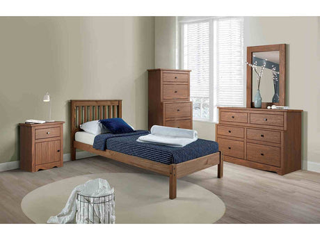 Creswell Mahogany 4 Pc. Twin Bedroom Set - Ornate Home