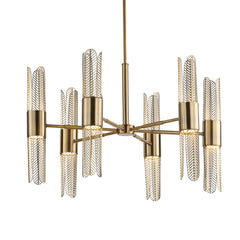 Cret Brass 12 Light Chandelier - Ornate Home