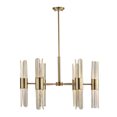 Cret Brass 12 Light Chandelier - Ornate Home