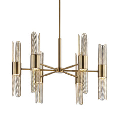 Cret Brass 12 Light Chandelier - Ornate Home