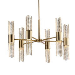 Cret Brass 12 Light Chandelier - Ornate Home