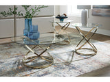 Crimonti Champagne Occasional Table Set (Set of 3) (Online Special Price) - Ornate Home