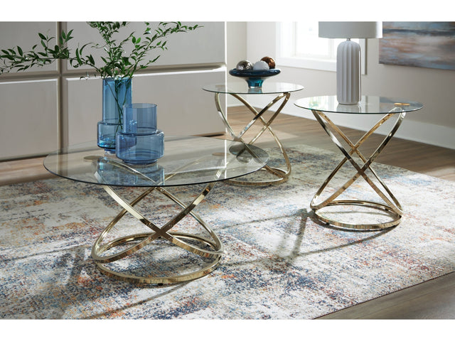 Crimonti Champagne Occasional Table Set (Set of 3) (Online Special Price) - Ornate Home