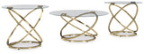 Crimonti Champagne Occasional Table Set (Set of 3) (Online Special Price) - Ornate Home